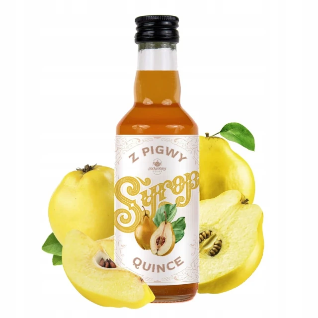Syrop z pigwy 200 ml naturalny Polski prawdziwy DODATEK do napojów deserów