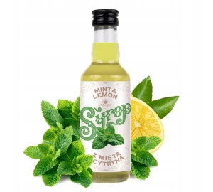 Syrop miętowy z cytryną 200 ml NATURALNY do napojów do kawy MOHITO base