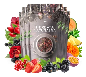 Zestaw herbat OWOCOWYCH 5 szt:  Leśny Dzban - Red Whisky - Wiśnia i Rum - Malinowo-poziomkowa - Yellow Submarine