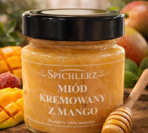 Miód kremowany z mango 250 g – naturalny miód owocowy o egzotycznym smaku