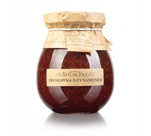 TRUSKAWKA z cynamonem domowa naturalna aromatyczna idealna do herbaty 300 g