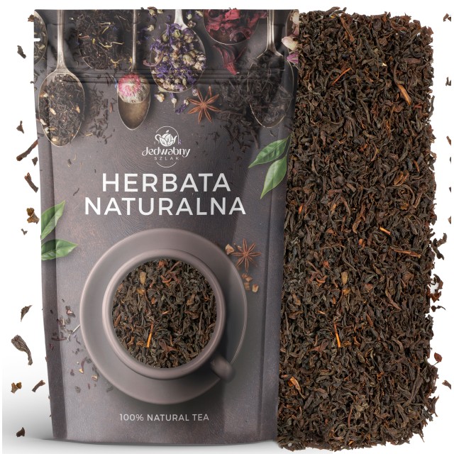 Herbata czarna liściasta Ceylon BOP 80g herbata czysta Jedwabny szlak
