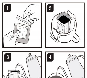 Kawa drip i filtr mielona Kenia w piątek 15g KAWA W SASZETKACH na podróże