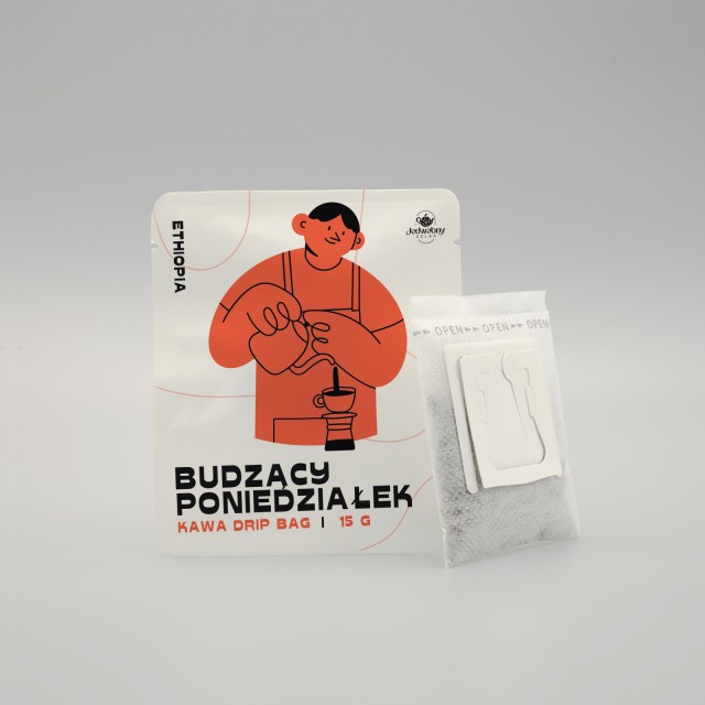 Drip Bag Etiopia Kawa w saszetkach NA PREZENT Coffee Kawa Poniedziałek 15g