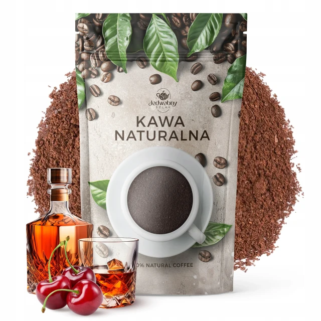 Kawa robusta MIELONA WIŚNIA I RUM 500g