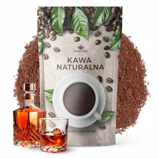 Kawa mielona ARABICA smak RUM 500g palona do ekspresu