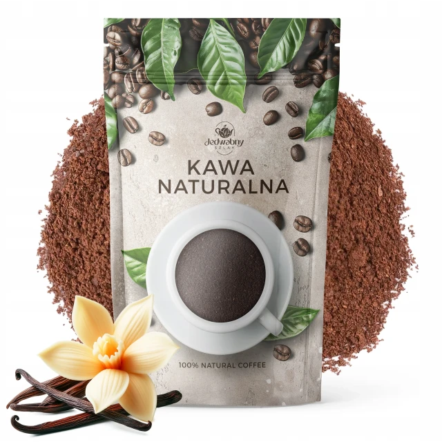 Kawa mielona smakowa ROBUSTA świeżo palona WANILIA 500g