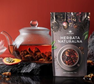 Herbata owocowa Malinowo-poziomkowa 100g ARONIA malina naturalne produkty