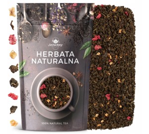 Herbata Oolong liściasta maliny liofilizowane 100g premium herbatka