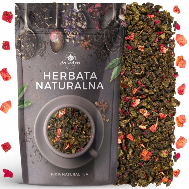 OOLONG herbata liściasta Ulung turkusowa niebieska 100 g Jedwabny szlak