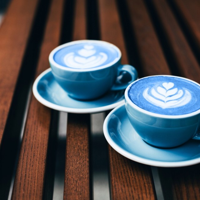 Herbata BLUE LATTE MATCHA niebieska Klitoria blue butterfly tea mielona 50g