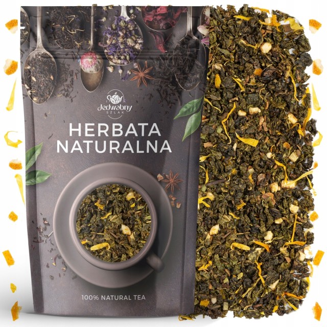 OOLONG herbata liściasta Ulung pomarańcza ORANGE 100 g Jedwabny szlak