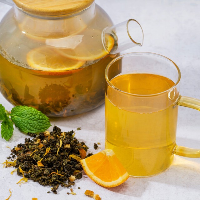 OOLONG herbata liściasta Ulung pomarańcza ORANGE 100 g Jedwabny szlak