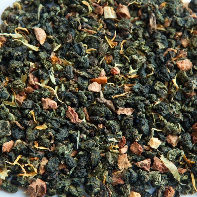 OOLONG herbata liściasta Ulung Brzoskwinia 100 g Jedwabny szlak