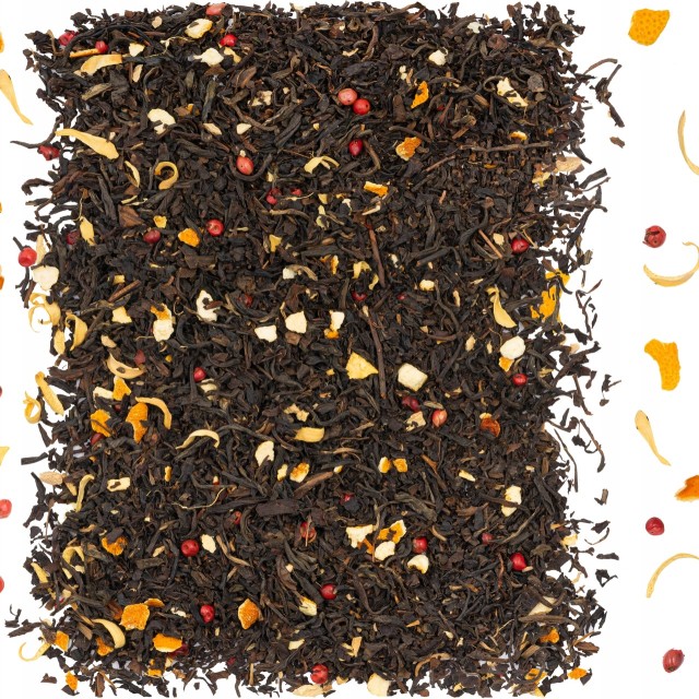 Herbata czarna liściasta Imbirowo-Pomarańczowa 50g 