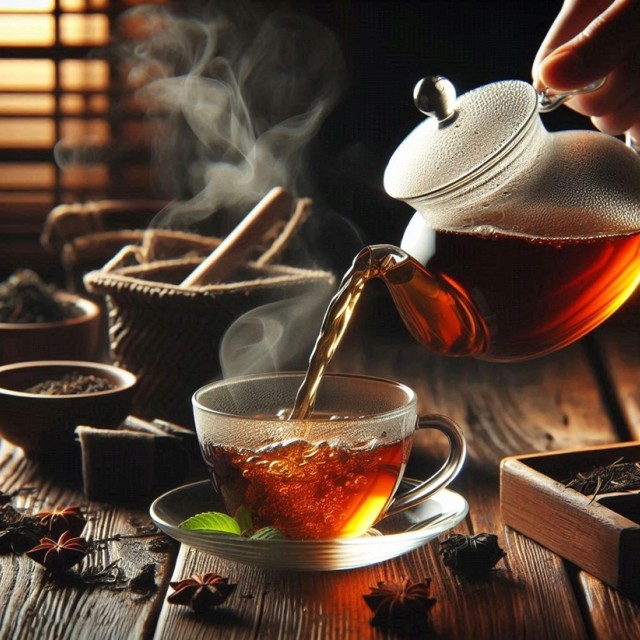 Herbata czarna liściasta Imbirowo-Pomarańczowa 50g 