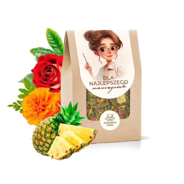 Herbata zielona PODZIĘKOWANIE na DZIEŃ NAUCZYCIELA Yellow River 20g PREZENT