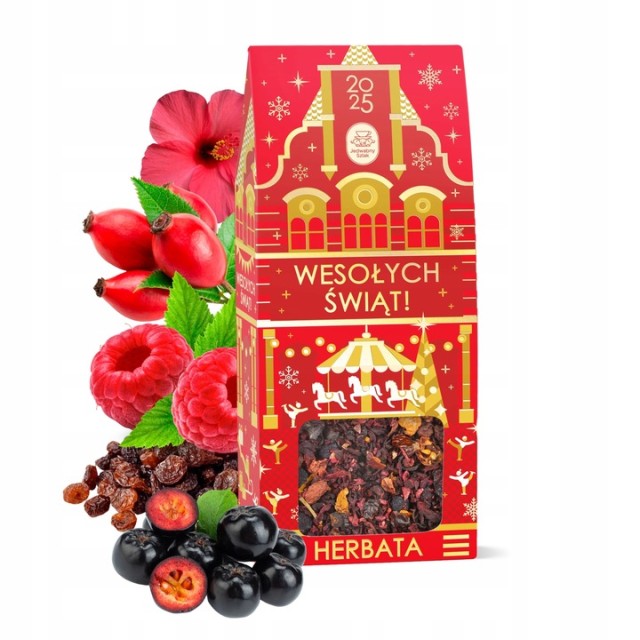 Herbata noworoczna MALINOWO-POZIOMKOWA 50 g