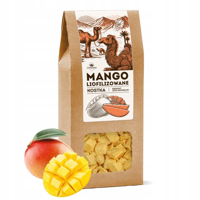 Mango liofilizowane KOSTKA 50g MALE opakowanie