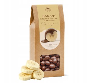 Banan suszony W CZEKOLADZIE deserowej 200 g naturalny słodycz