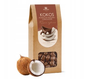 Kokos w MLECZNEJ czekoladzie KOSTKA słodycz 200 g przekąska