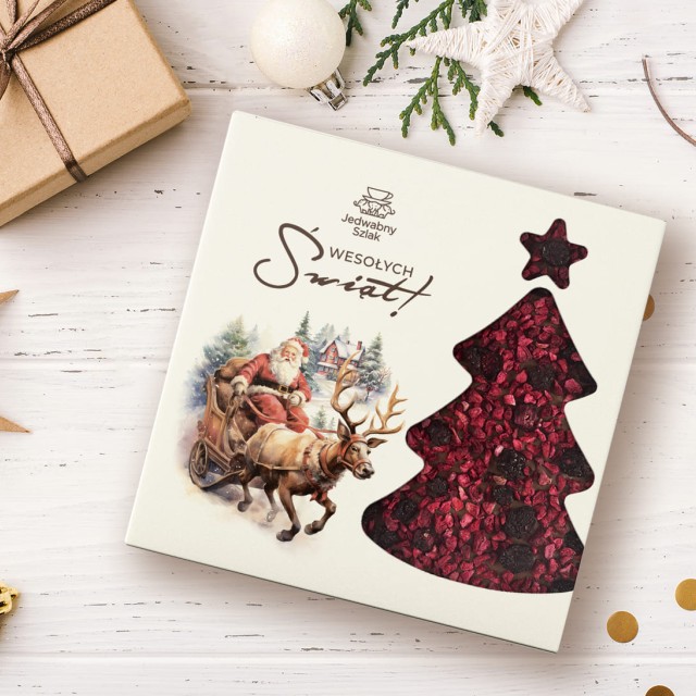 Czekolada na święta mleczna z jagodami 85g Mikołaj Renifer