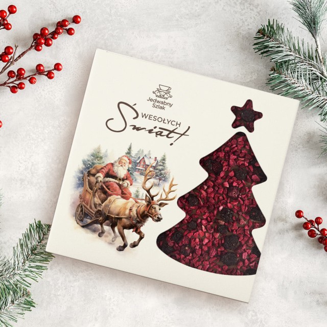 Czekolada na święta mleczna z jagodami 85g Mikołaj Renifer