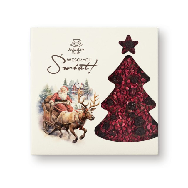 Czekolada na święta mleczna z jagodami 85g Mikołaj Renifer