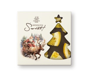 Czekolada na święta ciemna z pomarańczą 85g Mikolaj Renifer