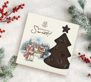 Czekolada na święta ciemna z kawą i miętą 85g