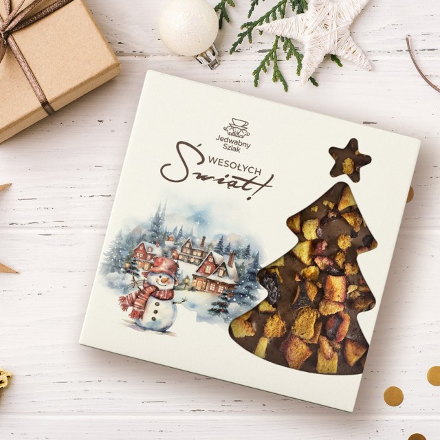 Czekolada na święta mleczna ze śliwkami, miodem i cynamonem 85 g