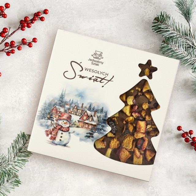 Czekolada na święta mleczna ze śliwkami, miodem i cynamonem 85 g