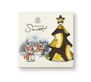 Czekolada na święta ciemna z pomarańczą 85g