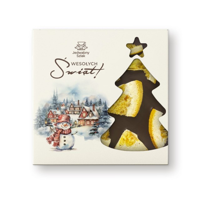 Czekolada na święta ciemna z pomarańczą 85g