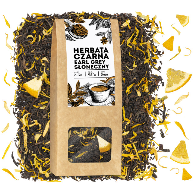 Herbata czarna EARL GREY Słoneczny 50g