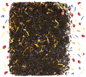 Herbata czarna Earl Grey Rainbow nagietek bławatek szafran Cejlon 80g