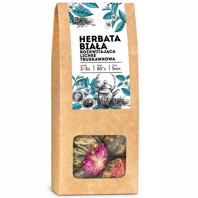 Herbata kwitnąca Lichee truskawkowa 8 szt