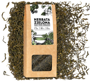 Herbata zielona Mao Feng organic młode listki 50g