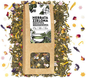 Zielona herbata Soczysta brzoskwinia Jedwabny szlak 50 g