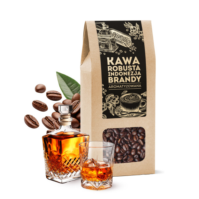 Kawa ziarnista Robusta Indonezja Brandy 100 g