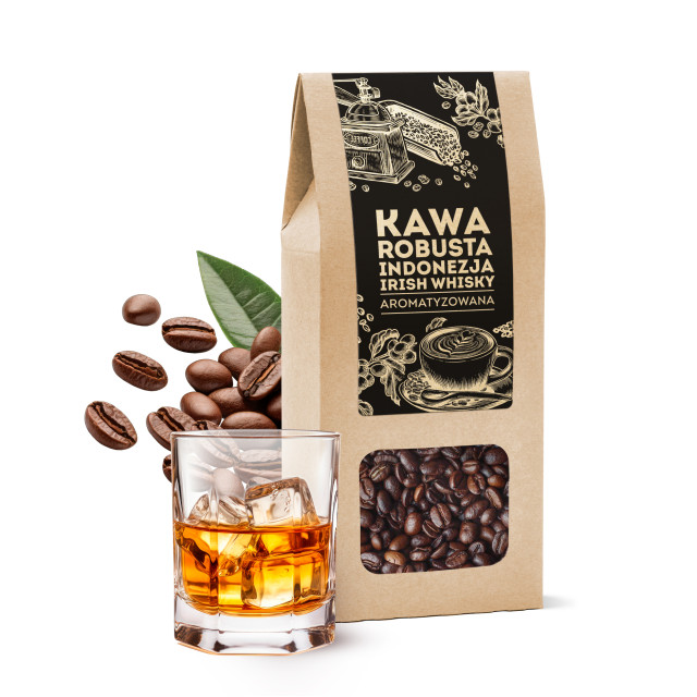 Kawa ziarnista Robusta Indonezja Irish Whisky 100 g