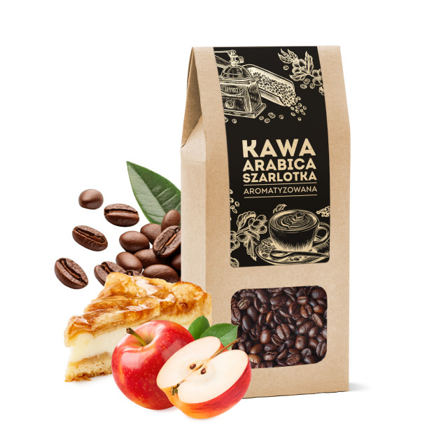 Kawa ziarnista Arabica o smaku Szarlotki 100 g