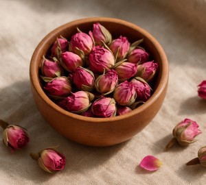  Pąki róż kwiaty jadalne suszone PĄCZKI różowe główki RÓŻA CAŁE 100g