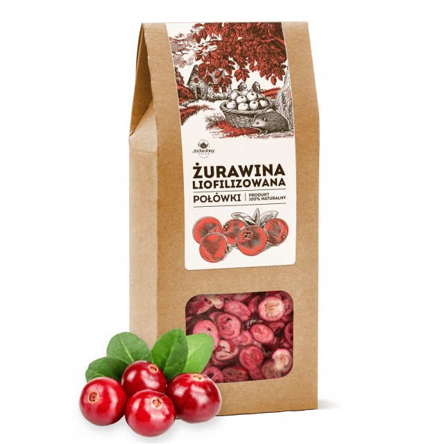 Żurawina liofilizowana POŁÓWKI 30G  
